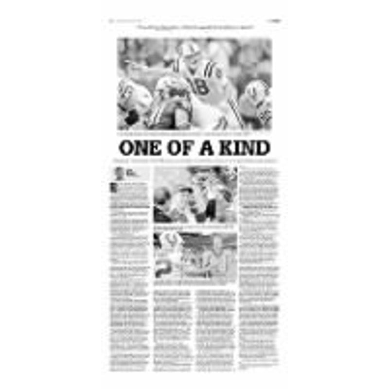 Rare; Indianapolis Star 3-13-16 Collector's Edition - Peyton Manning Retirement