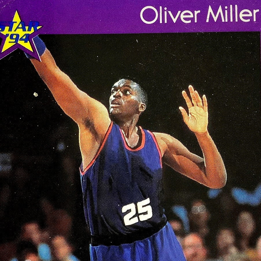 Oliver Miller, Phoenix Suns, 1994 Star Int'l, 92/93 Season 1 Review Card 49, EXC