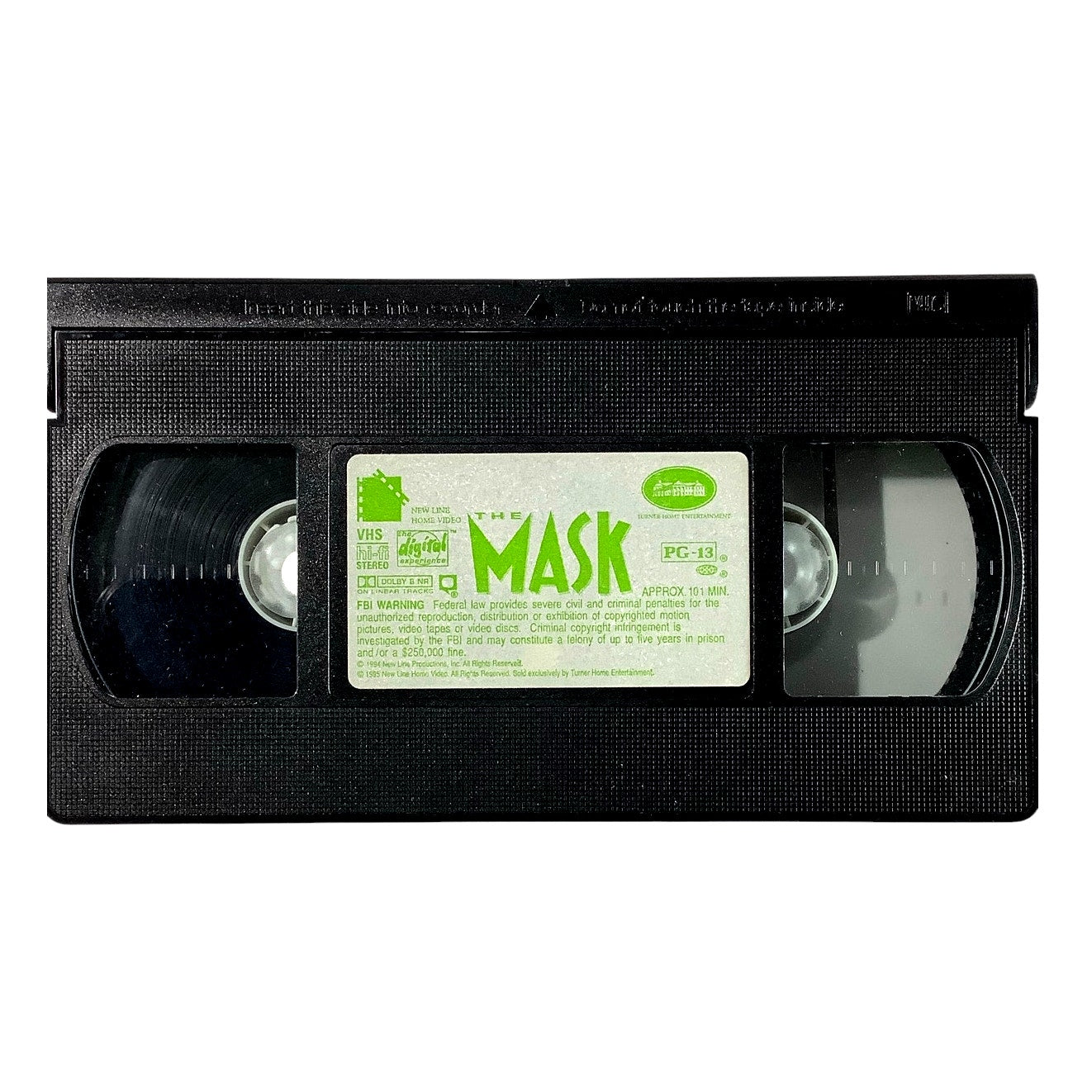 The Mask [1995 VHS] PG-13 101 Minutes - Jim Carrey, Peter Riegert, Peter Green