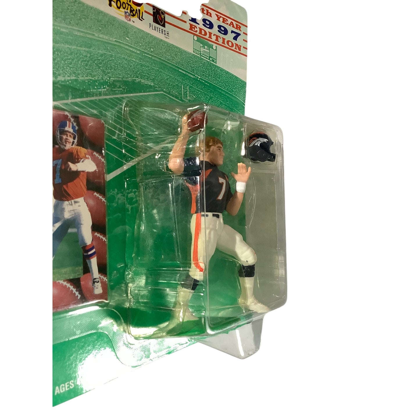 1996 Starting Lineup John Elway / Denver Broncos Figure & Exclusive Trading Card