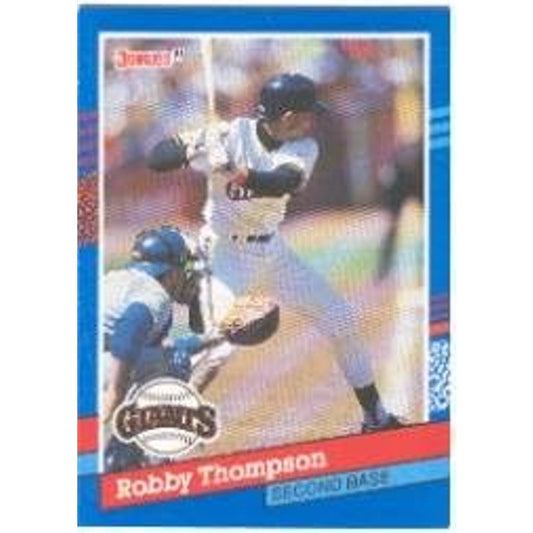 1991 Donruss Baseball Card #363 Robby Thompson, San Francisco Giants,  GOOD Cond