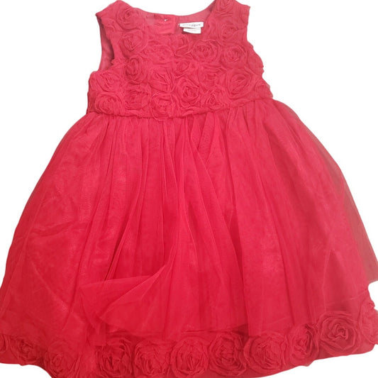 Vintage NWT Kids'R'Us, Roses Party Dress, Red, Size 5T , NWT