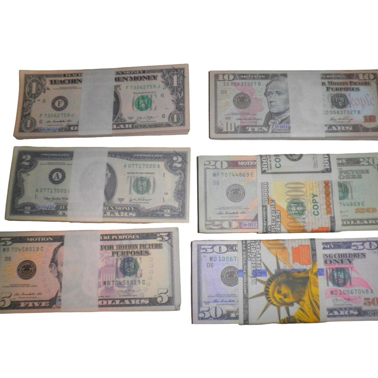 360 Pcs- Game Props, New Edition Assorted Bills Series 2015A (1,2,5,10,20,50)