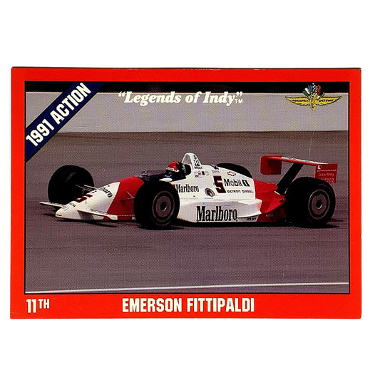 Emerson Fittipaldi 11th Place Indy 500, 1991 Action, 1992 Legends of Indy, #12