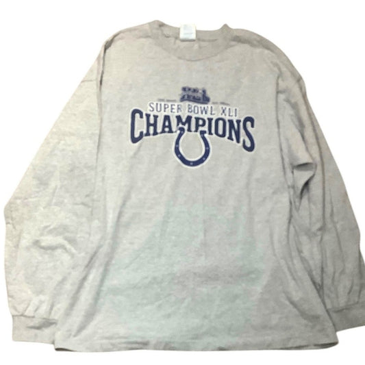 Souvenir L/S Shirt, NFL Indianapolis Colts Super Bowl XLI (2006) Champions, XL