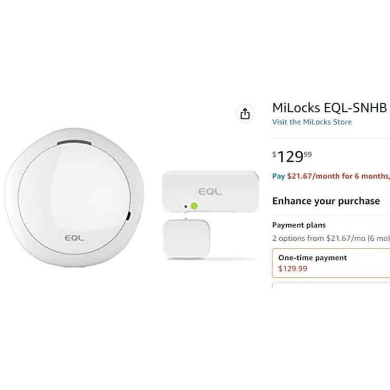 MiLocks Pentagon Smart Home Hub and Door Sensor EQL-SNHB - Free Shipping