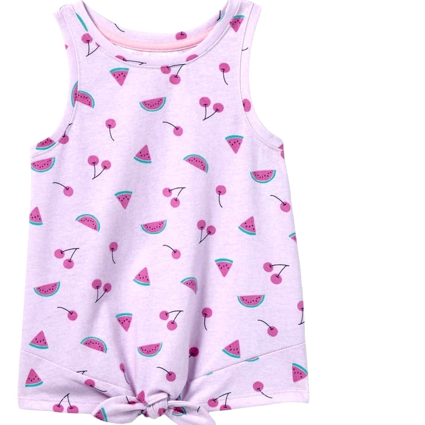 Toddler 4T Girls' Light Purple Fruit Print Tie-Front Tank Top - Cat & Jack