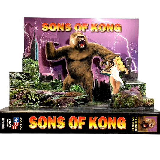 Sons of Kong, 10 Full-Length Movies, Box Set (3 DVD 2005) LE Pop Up, NIP