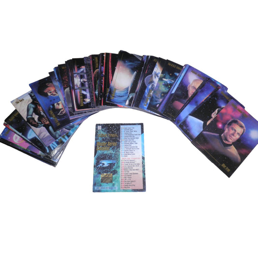 Full Set 1993 Skybox Star Trek Master Series #1-90 NM, Protective Collector Case