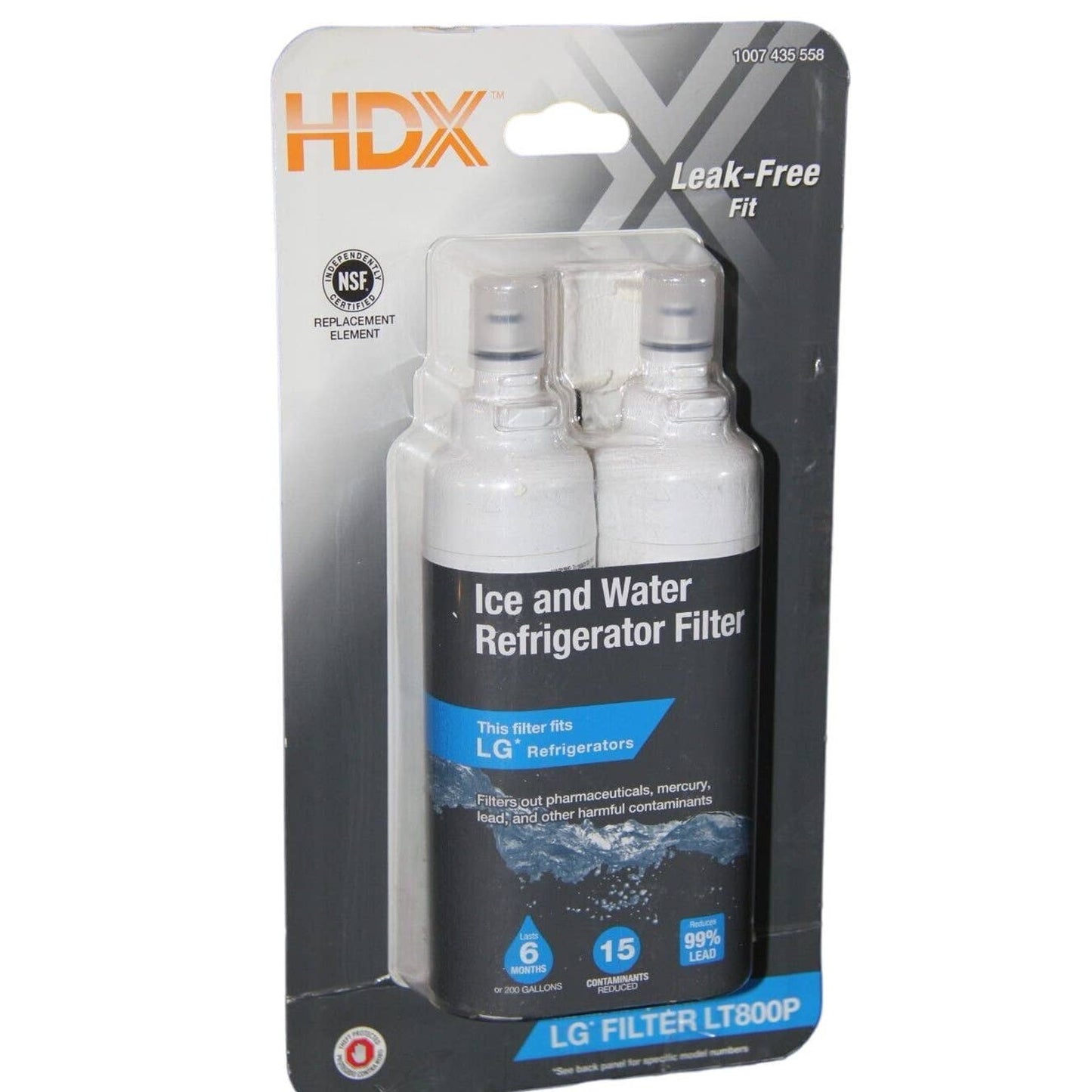 HDX FML-4 Premium Refrigerator Water Filter Replacement For LG LT800P (2-Pack)