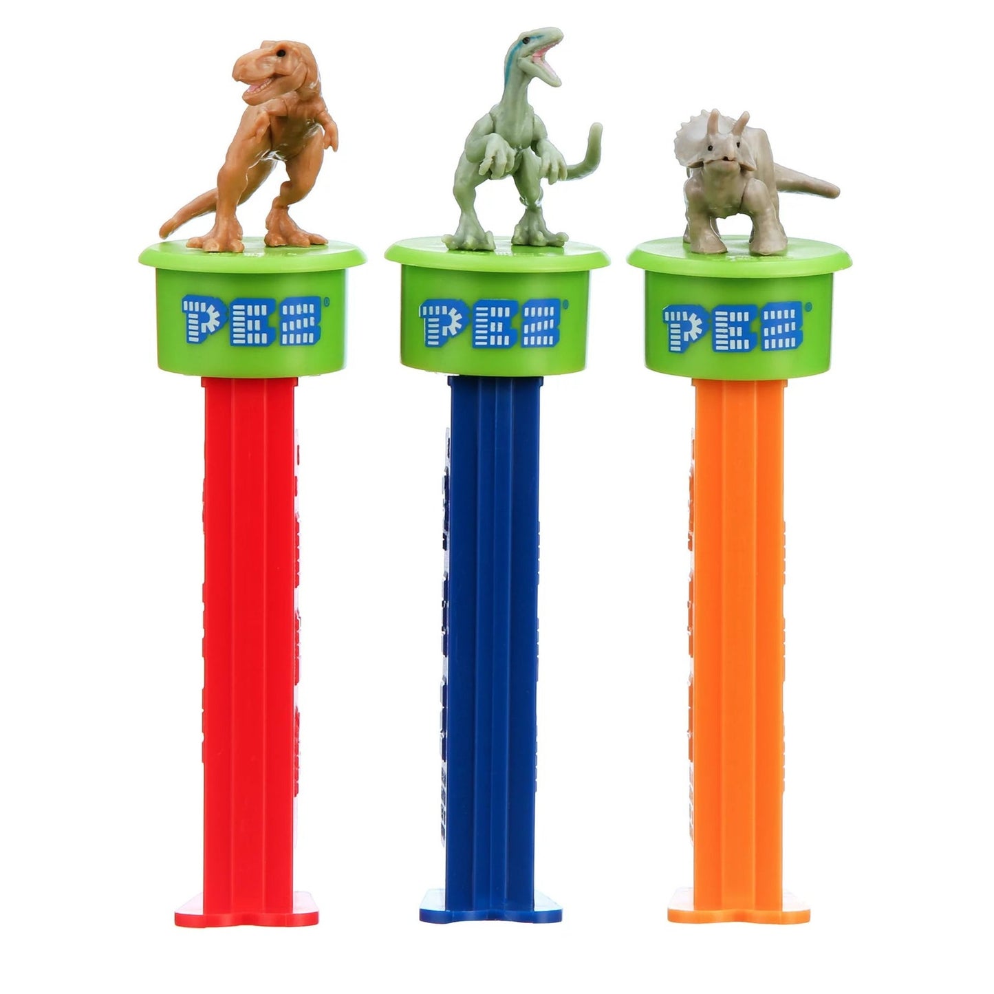 PEZ 2019 Jurassic World Gameboard Set Dinosaurs Click & Play Tin 3x Dispensers
