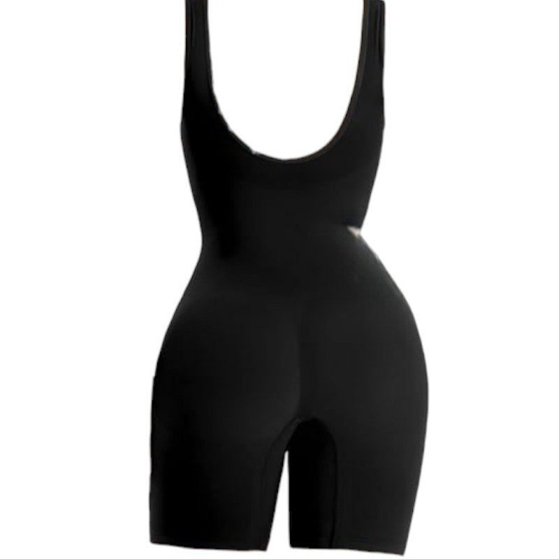 SHAPERX Mid-Thigh Bodysuit Tummy Control Seamless Sculpting Body Shapewear, XL