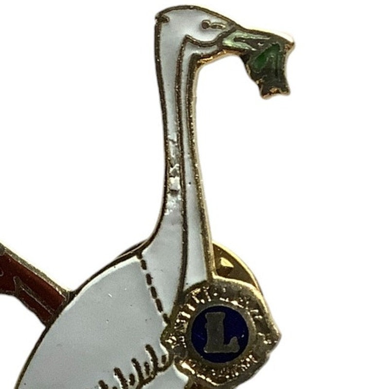 1981 Lions Club International, Blue Heron Lapel Pin, 5M7 Lino Lakes, MN