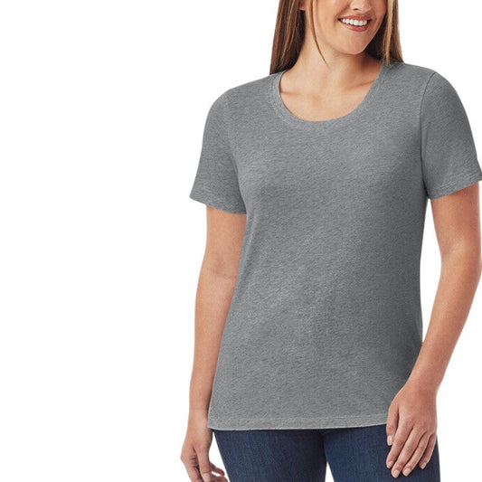 Member's Mark Medium Relaxed Moisture Wicking S/S Active Tee, Heather Gray