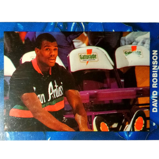 1991 San Antonio Spurs David Robinson on Bench, Unbranded Oddball Printing, NM