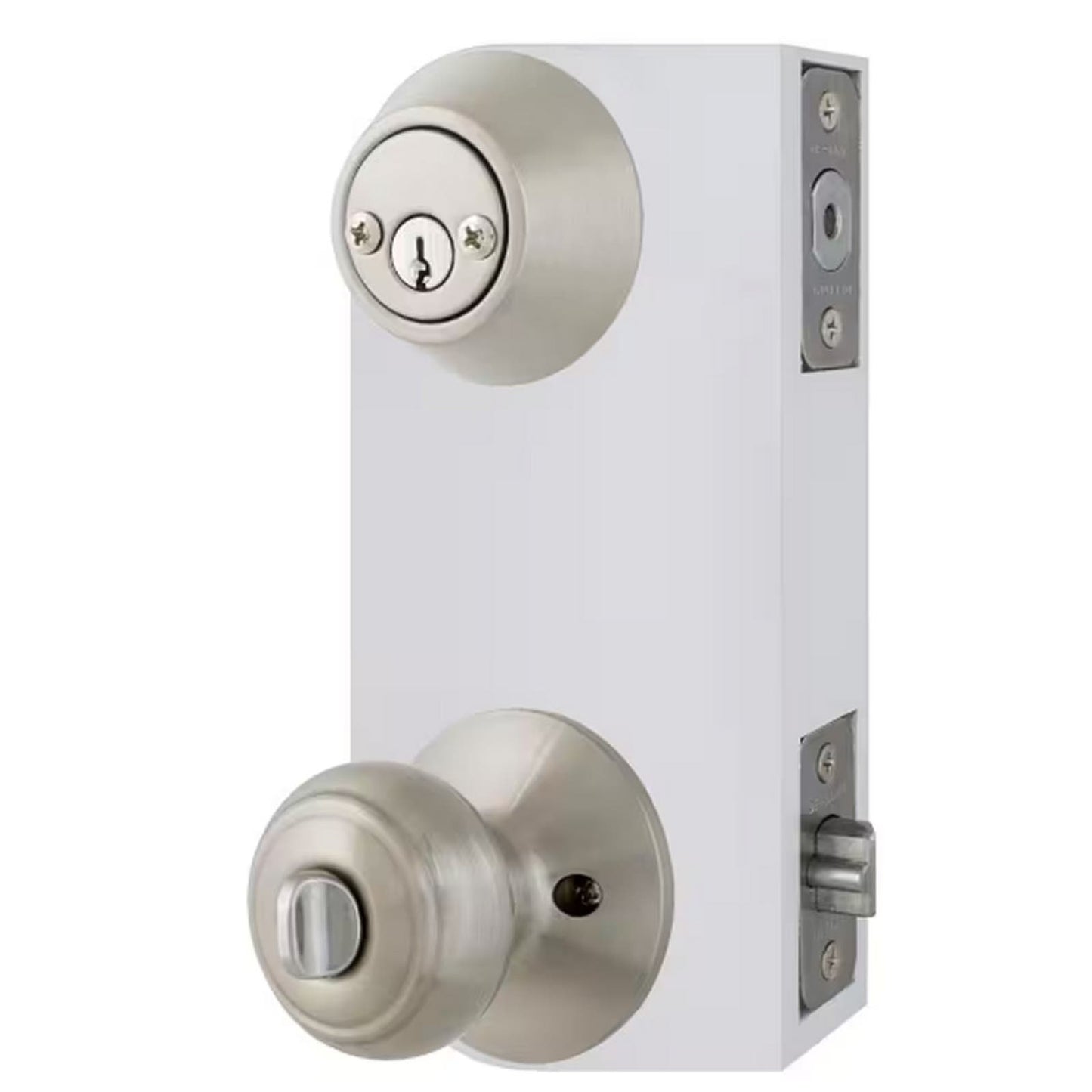 Defiant Hartford Satin Nickel Combo Pack with Double Cylinder Deadbolt, NIP