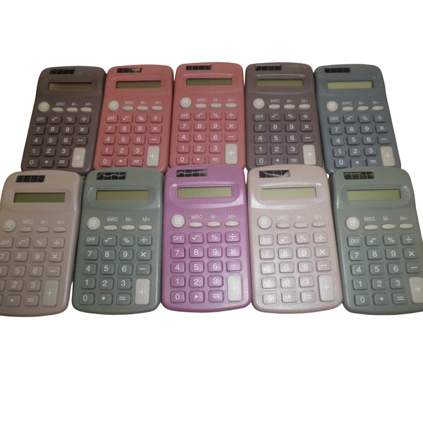 10-Pcs Small Basic Calculators, Pocket Size Mini Calculator, Battery Operated