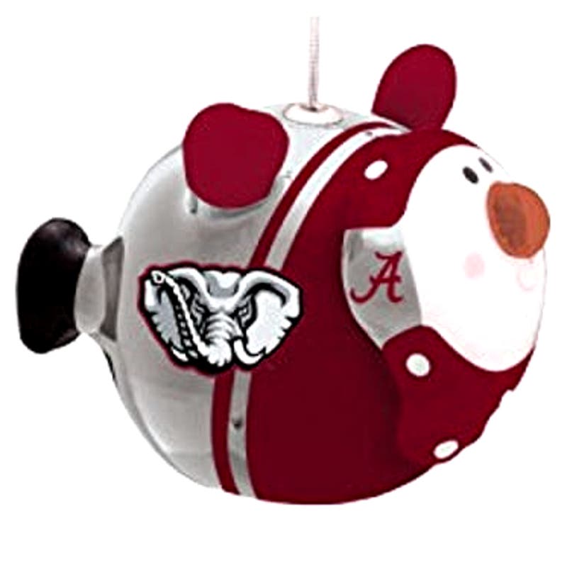 Alabama Crimson Tide NCAA Licensed LED Snowman Christmas Ornament