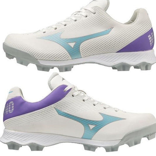 Mizuno Wave Finch Lightrevo Jr. Softball Shoe, Women's 4.5, Youth Size 3 (9 Yrs)