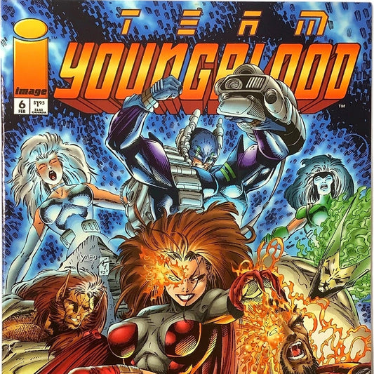 Team Youngblood #6, Feb 1994, NM 9.4, Image Comics