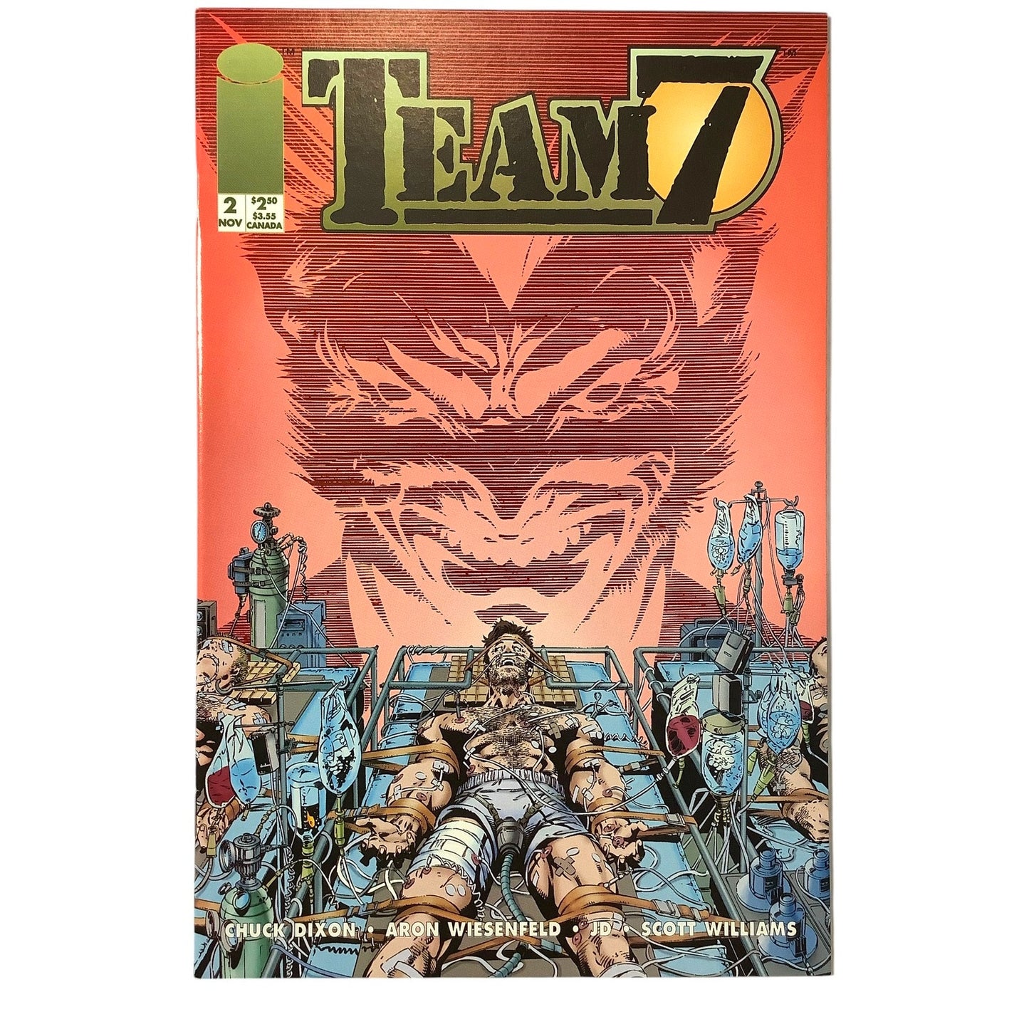 Team7 #2, Nov 1994, NM 9.4, Image Comics