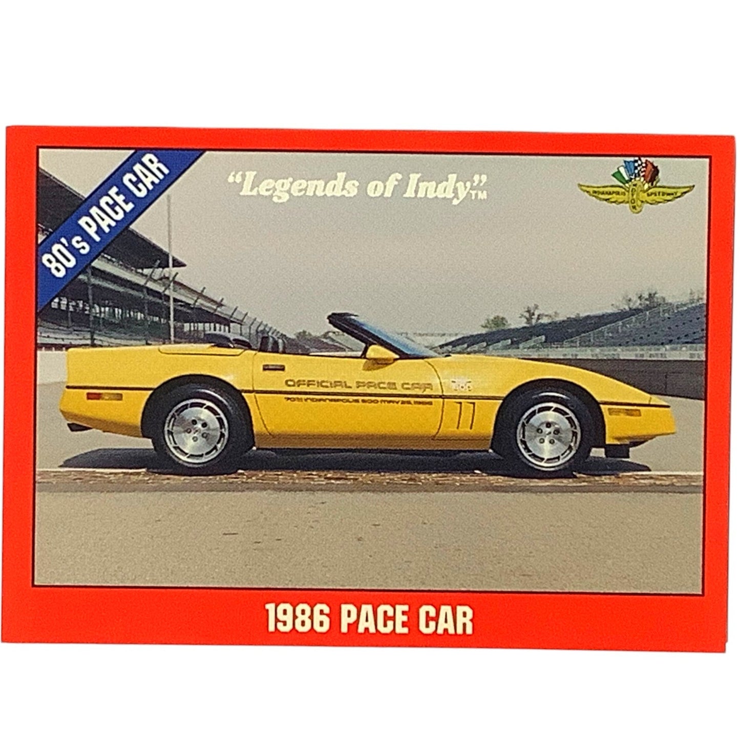 1986 Pace Car -Chevrolet Corvette Roadster Z51, 1992 Legends of Indy, #53, NM+