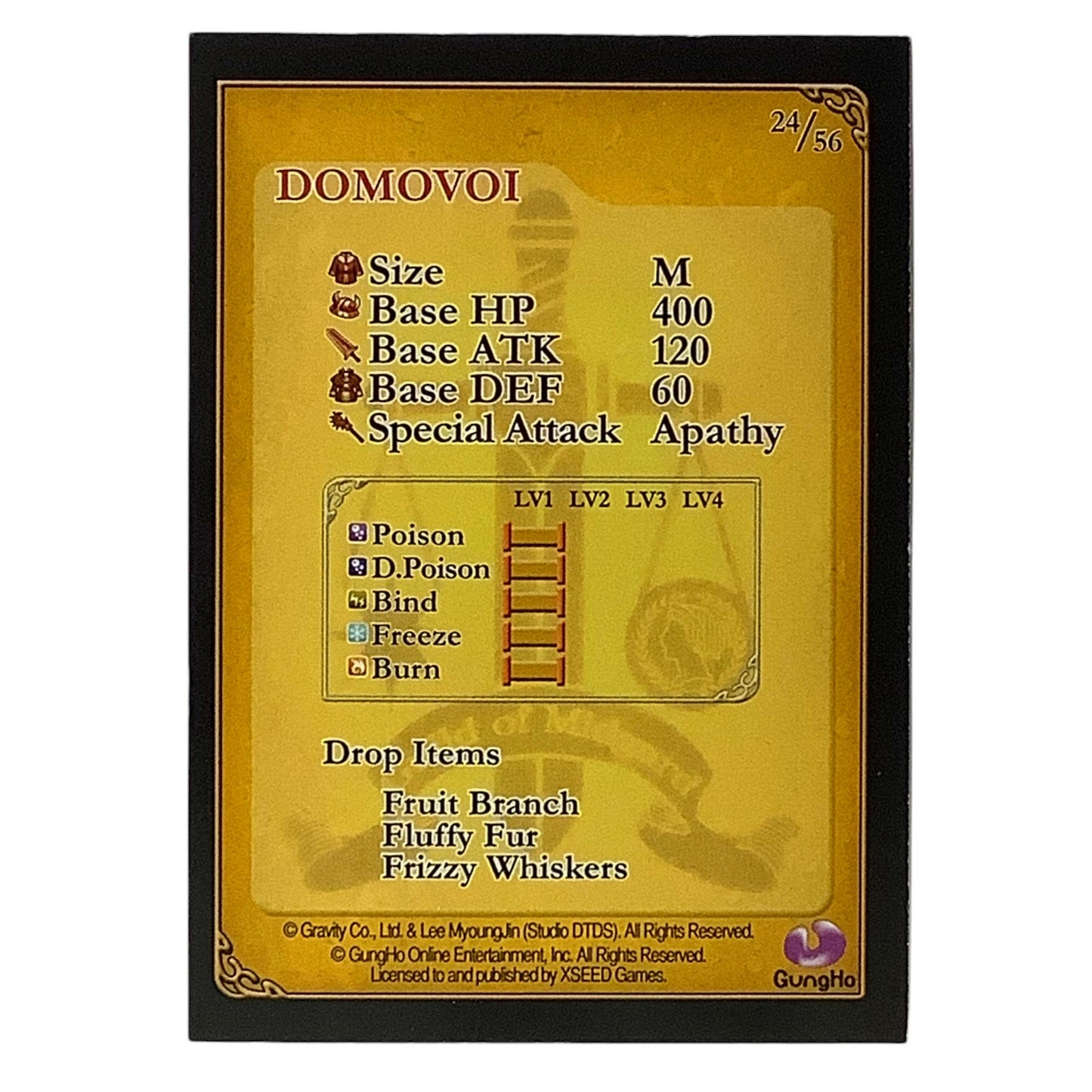 Ragnarok Odyssey Game Card 24/56, Domovoi, by XSeed Games