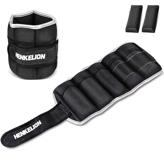 Adjustable Ankle Weights 1-2 LBS for Jogging, Gymnastics, Aerobics, Phy. Therapy