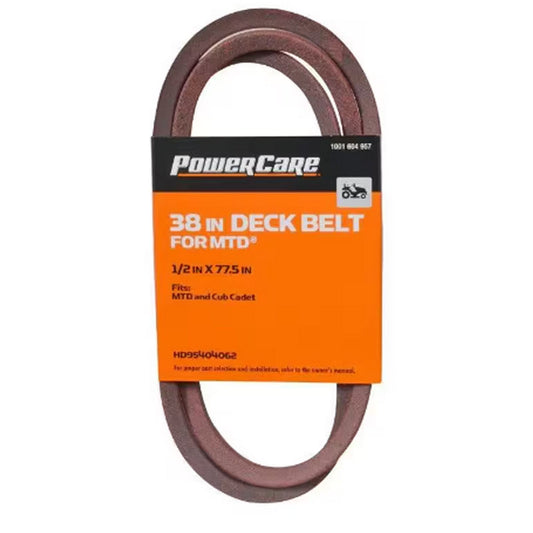 Powercare 38 in. Tractor Deck Belt Fit Multiple MTD/Cub Cadets, See Last Image