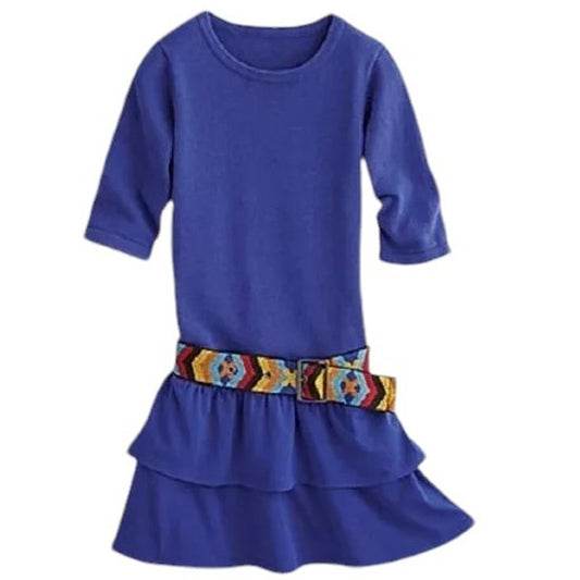 American Girl, Saige's Sweater Dress with Aztec Belt, Blue Size 6 , NWT