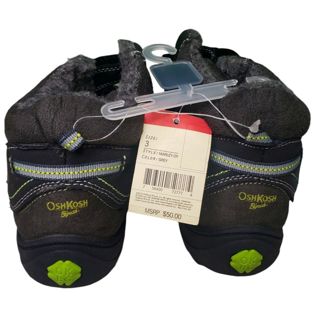 OshKosh B’gosh Toddler Slip-On MARLEY-OY Winter Boots, Gray, Size 3