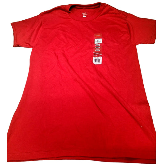 Men's Hanes T-Shirt, Undershirt, Red, Size Small, 100% Cotton