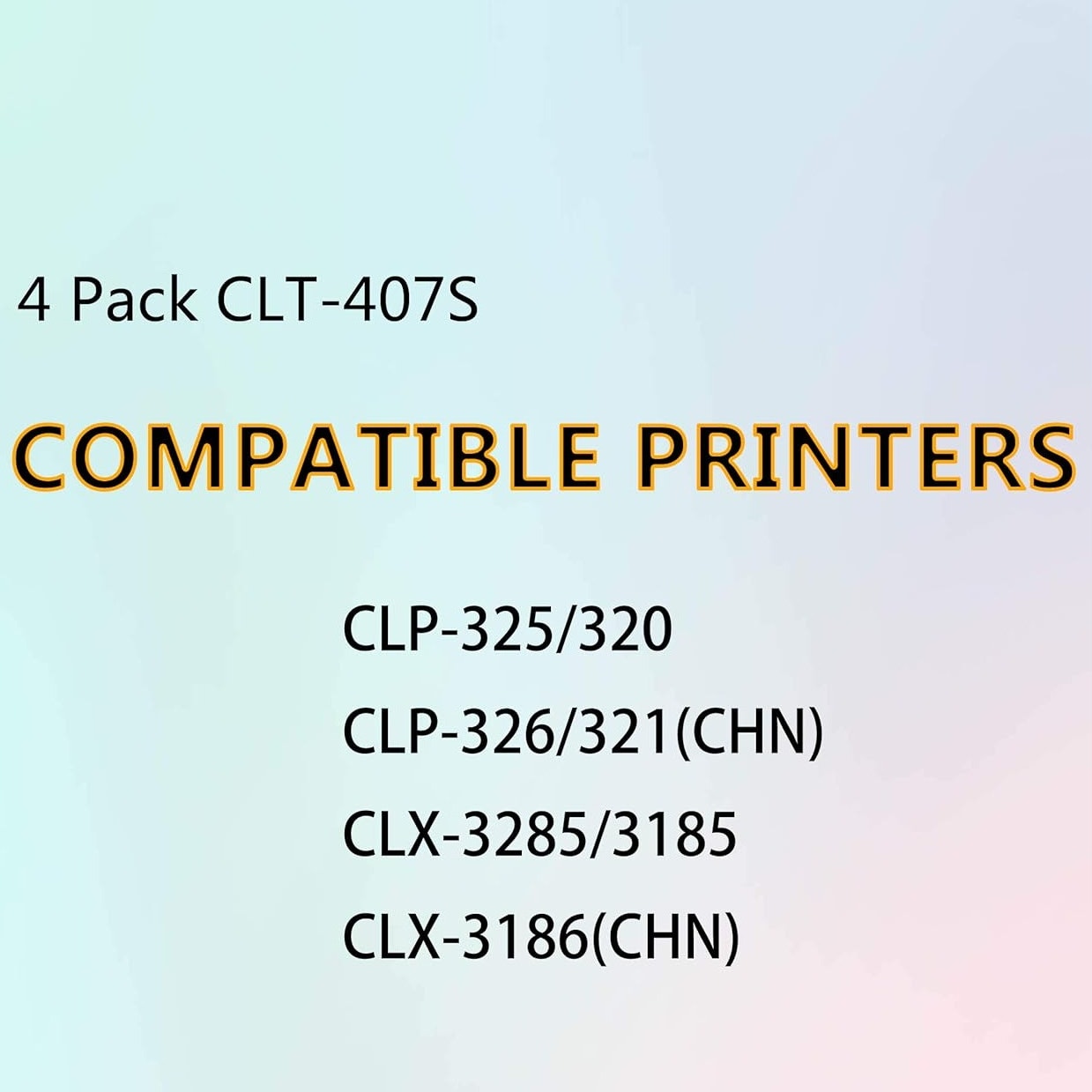 Compatible 407S 409S Toner Cartridge Replacement for Samsung CLP-325 & More