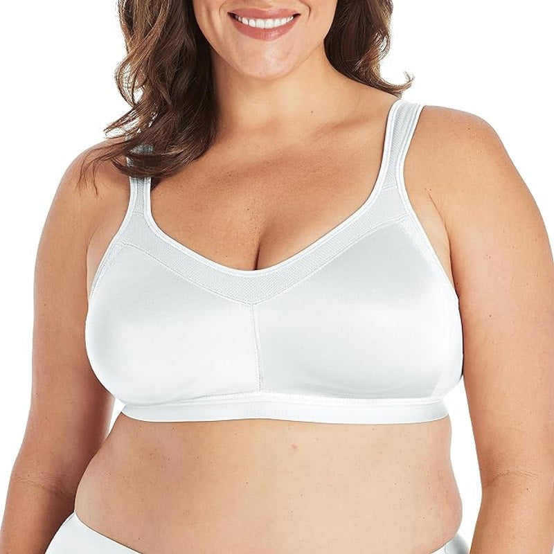 PLAYTEX Women's 18 Hour 4159 Active Breathable Comfort Wireless Bra, White, 36B