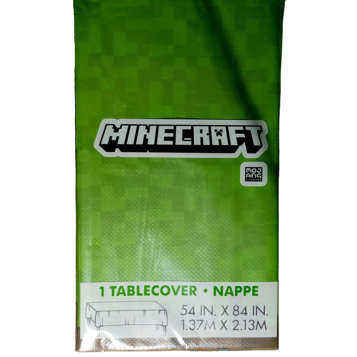 Minecraft 54" x 84" Nappe Tablecloth Tablecover, Great for Kids or Theme Parties