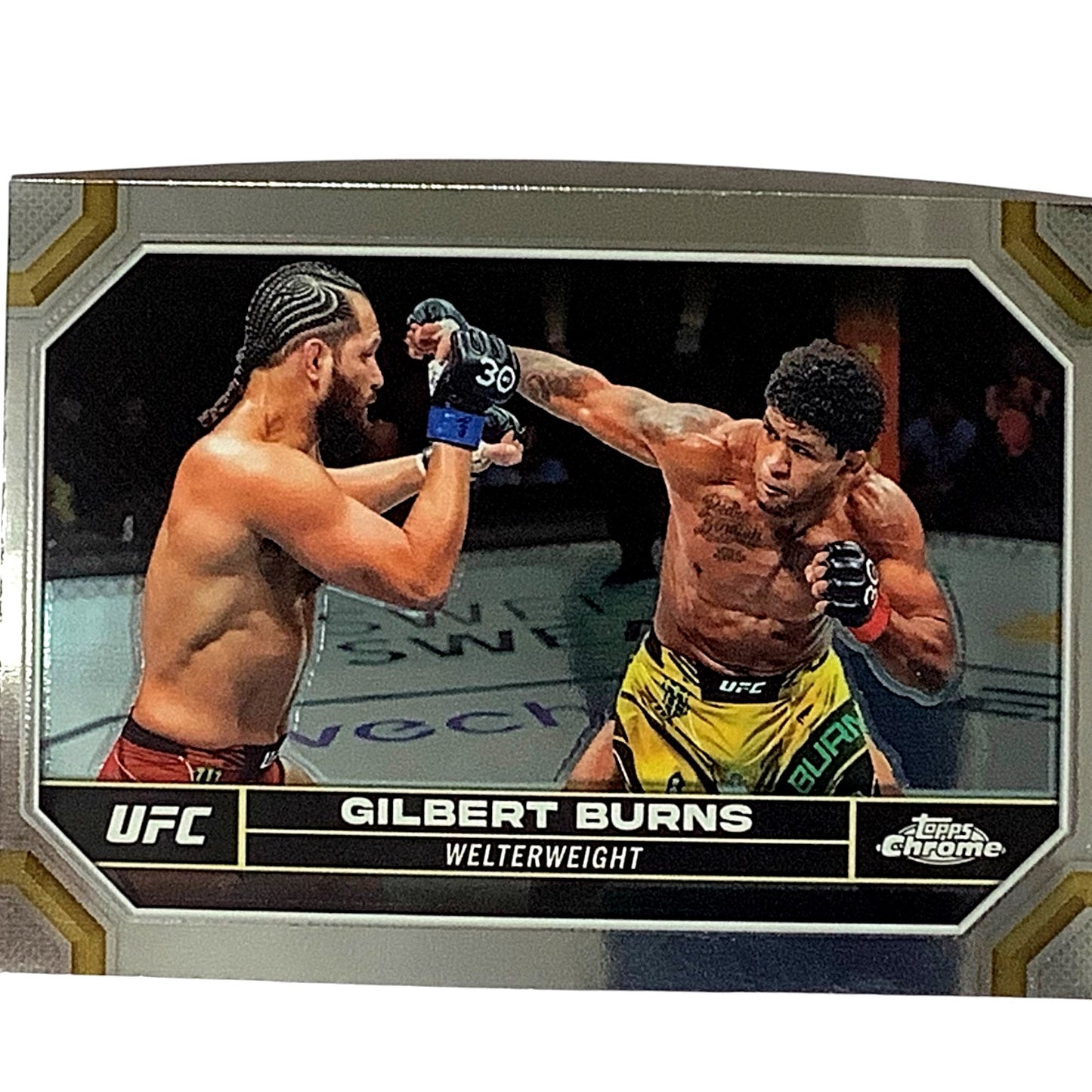 Gilbert Burns, Welterweight, UFC Card 70, 2024 Topps Chrome UFC, NM+