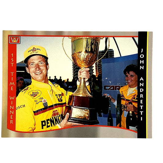 Indy - John Andretti -1st Time Winner, 1992 Indy Car World Series, Card #48, NM