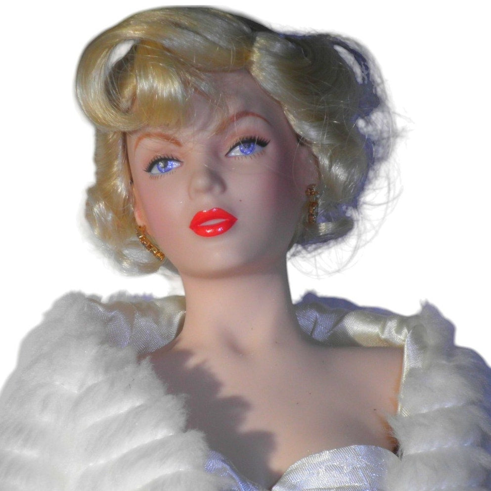 Franklin Heirloom Dolls: Marilyn Monroe All about Eve, Porcelain, No Box / Stand