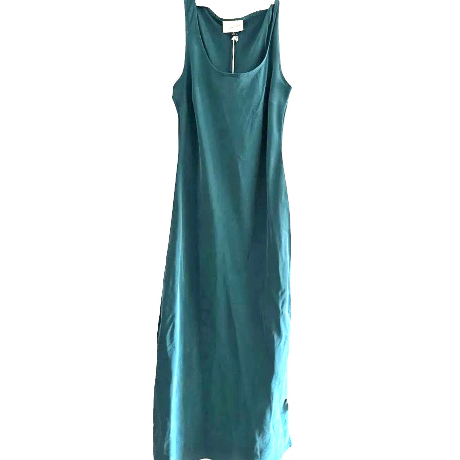 Women's MIDI Slip Dress - Universal Thread, Green XXL (20-22) (Waist: 45-48" Hips: 52.75-55" Bust: 49.5-51.5"), NWT