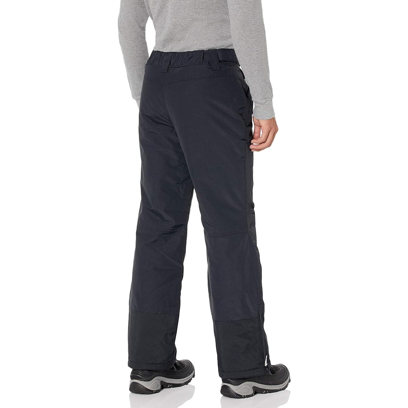 Men's Water-Resistant Insulated Snow Pants, Black, Small, Waist 31.5 in.