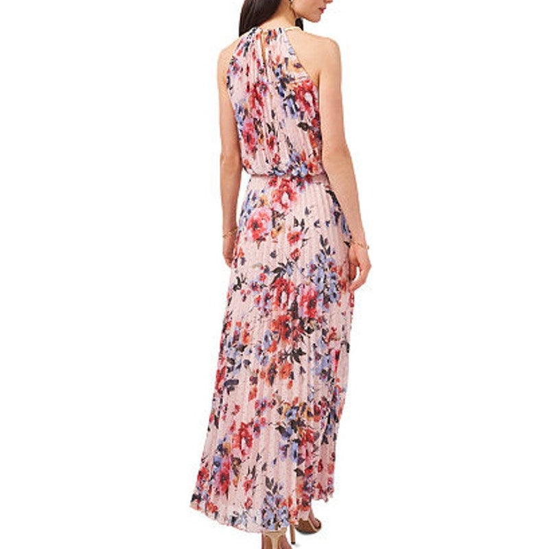 Sam And Jess Floral Sleeveless Evening Gown, Blush Coral, Size 18