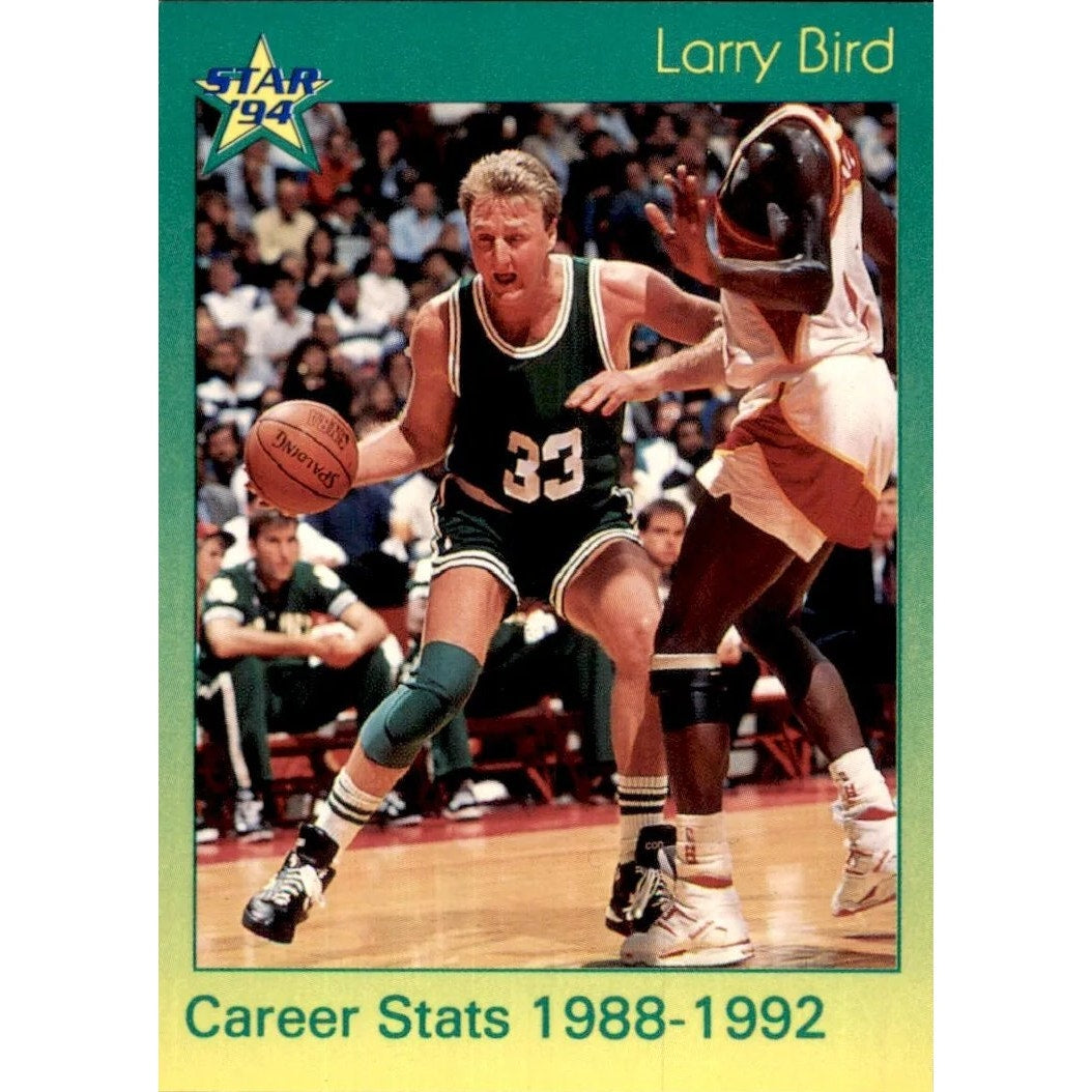 1994-95 Star 94' Larry Bird Basketball Career Stats Card #17, NM