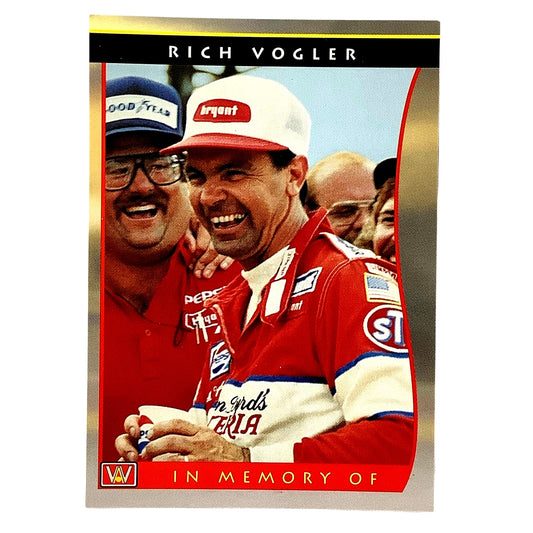 Indy - Rich Vogler -In Memory of, 1992 Indy Car World Series, Card #52, NM