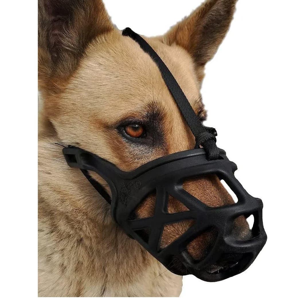 XL Dog Muzzle, Breathable Basket Muzzle, for Aggressive Dogs, Barking, Biting...