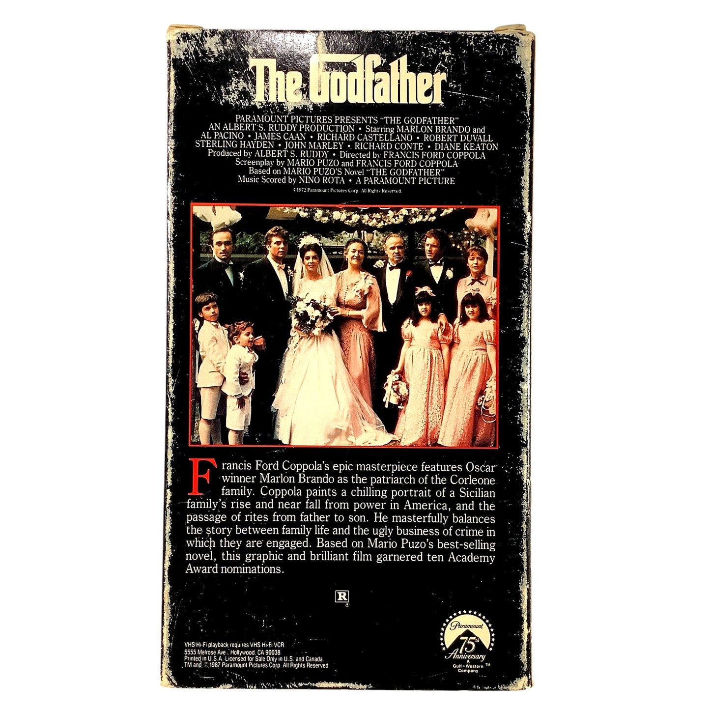 VHS - the Godfather (1987 VHS, 2-Tape Set) Al Pacino Robert Duvall Gordon Willis