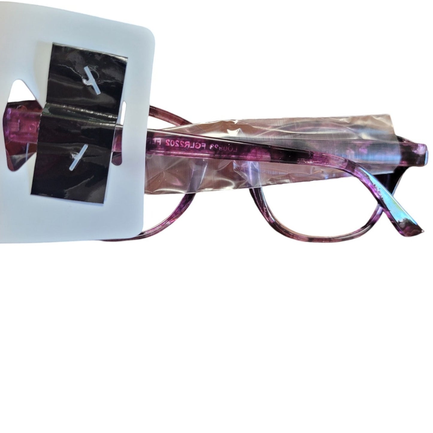 Foster Grant Crystal Vision Clear Pink Ombre Reading Glasses with Case, +1.50