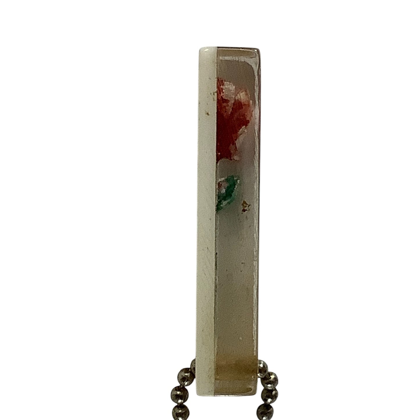 Collectible Vintage The Red Rose Tea Lucite Rose Keychain