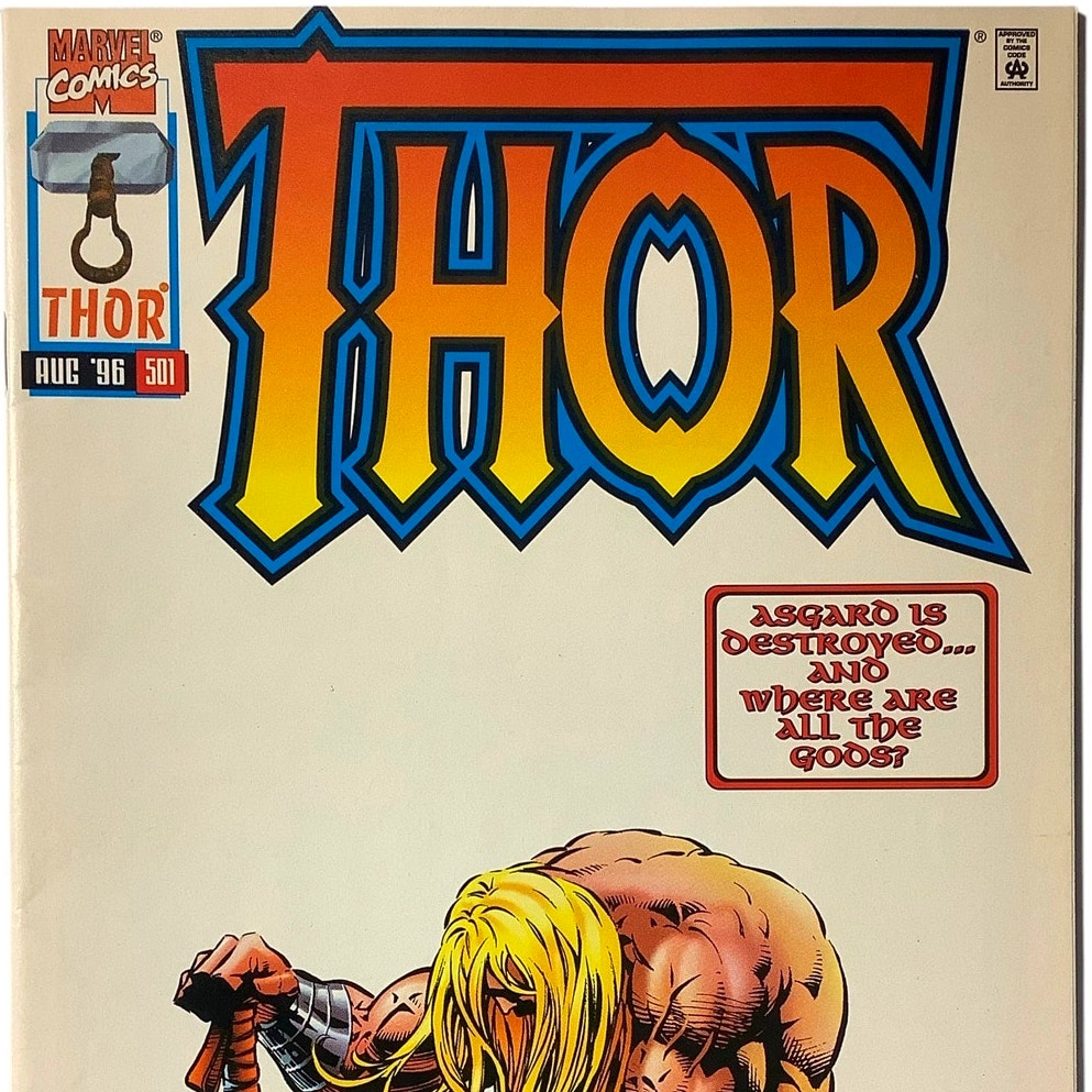 Marvel's Thor: Prey #501, Out of the Blue, Aug 1996, NM 9.4, Direct Edition