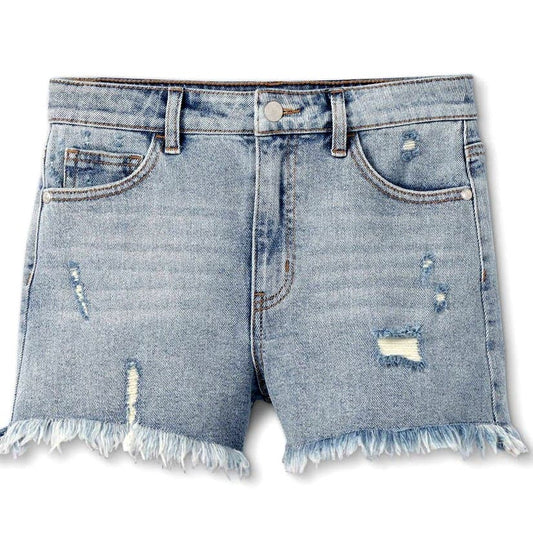 Girl's A-Line High-Rise Med. Wash Jean Shorts - Art Class, Size Small (6/6X) NWT
