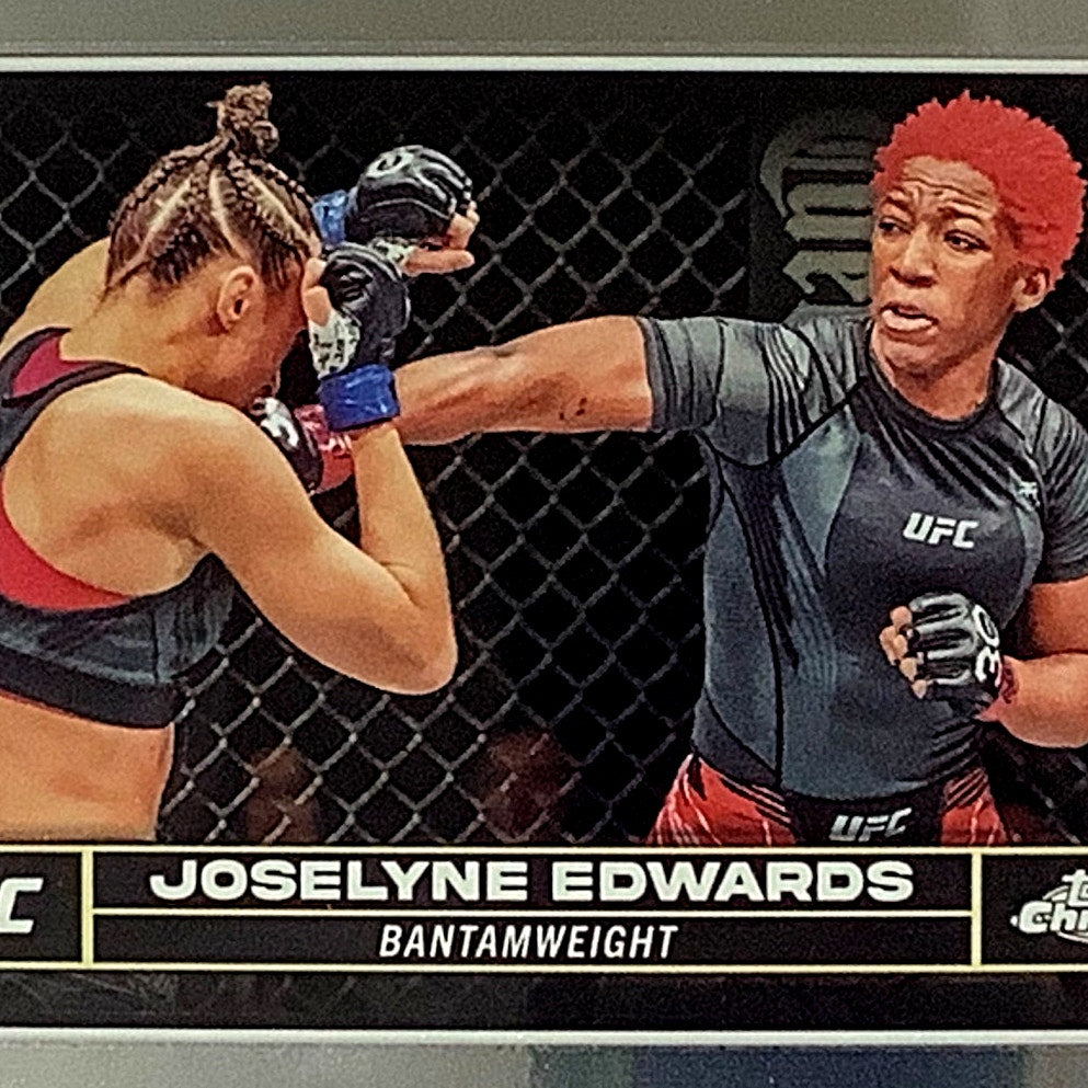 Joselyne Edwards, UFC Bantamweight, Card 99, 2024 Topps Chrome UFC, NM+